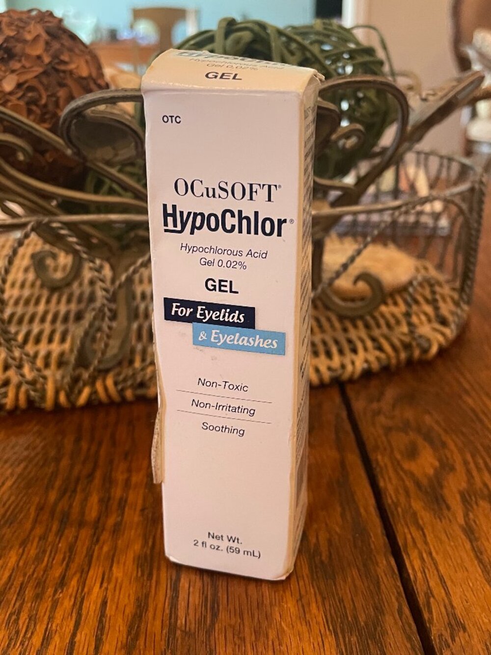 NEW OCuSOFT HypoChlor Gel w/ 0.02% Hypochlorous Acid for Eyelids/Eyelashes